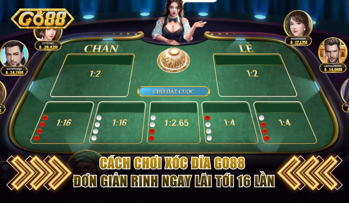 Cách chơi Xóc Đĩa Go88