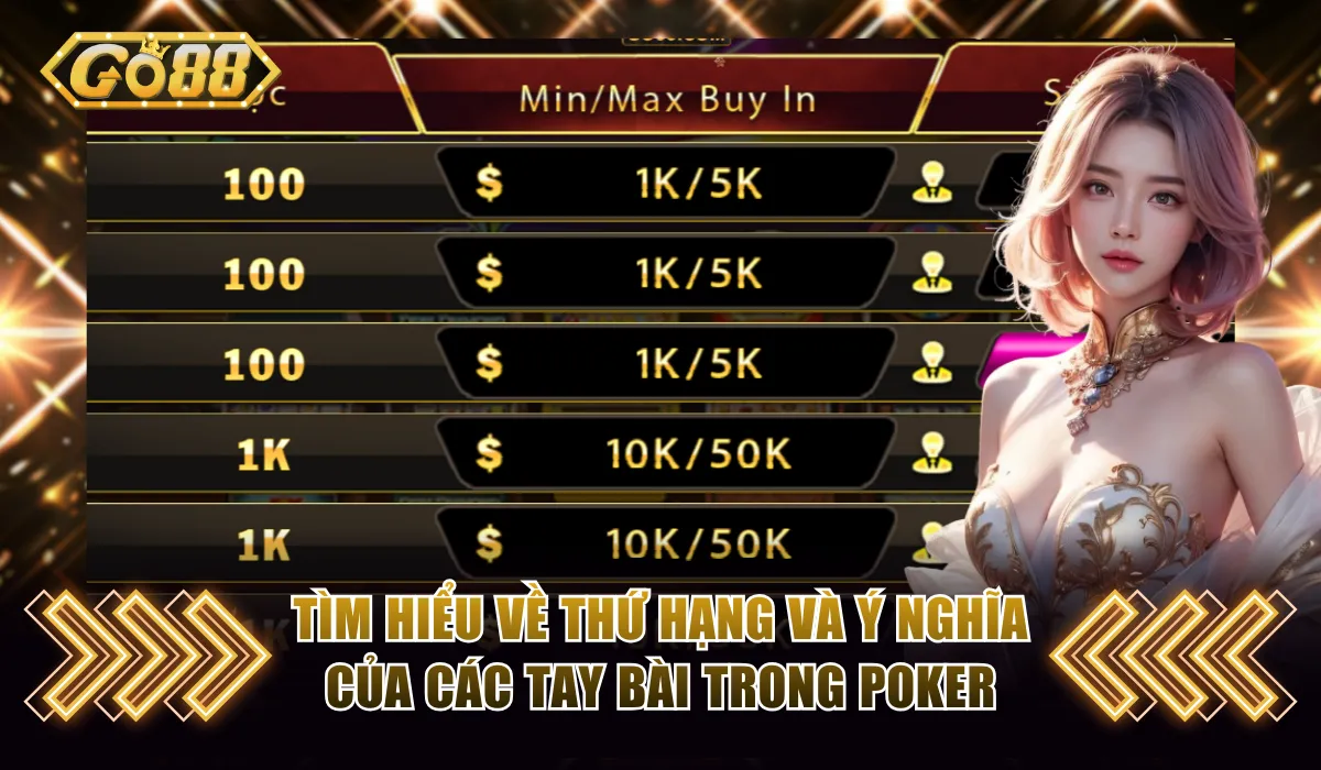 Hiểu rõ thứ tự của các tay bài