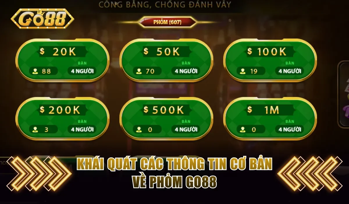 Khái quát các thông tin cơ bản về Phỏm Go88