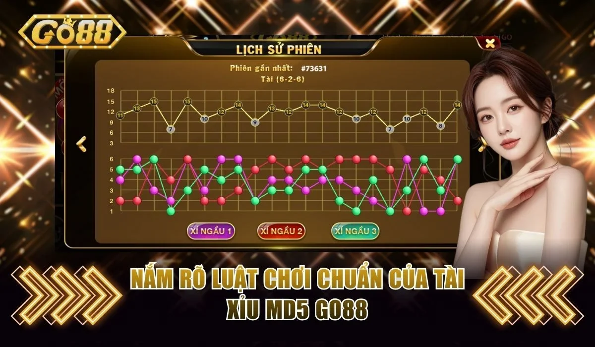 Nắm rõ luật chơi chuẩn của tài xỉu MD5 Go88