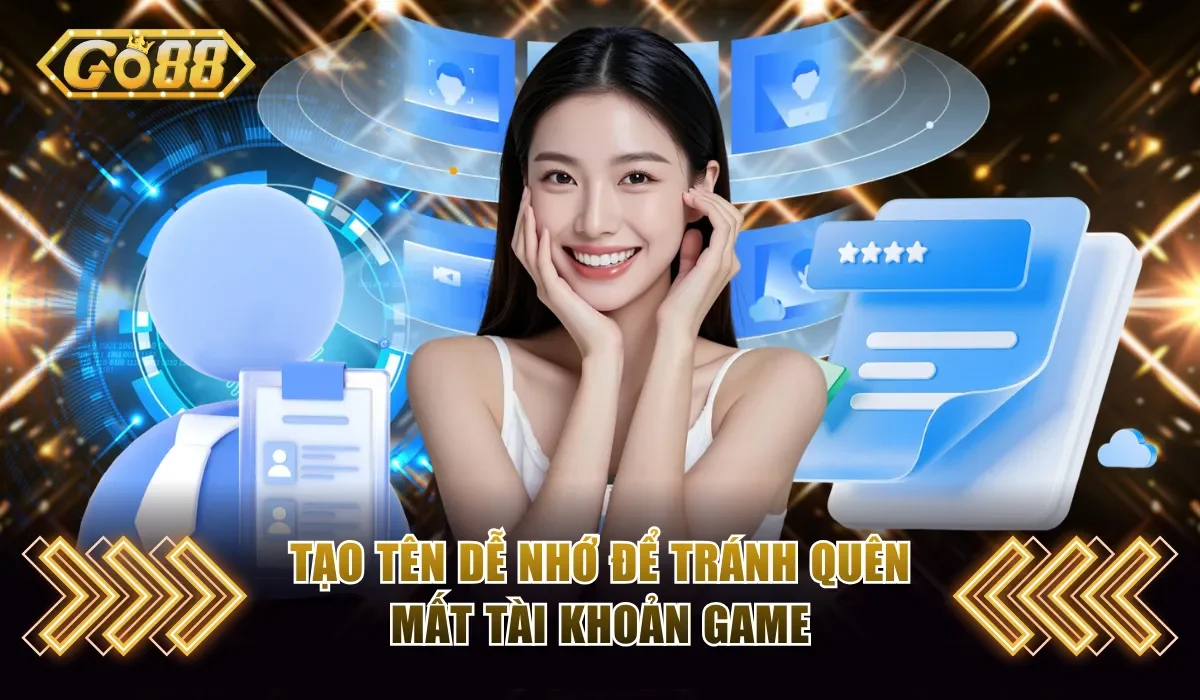 Tạo tên dễ nhớ để tránh quên mất tài khoản game