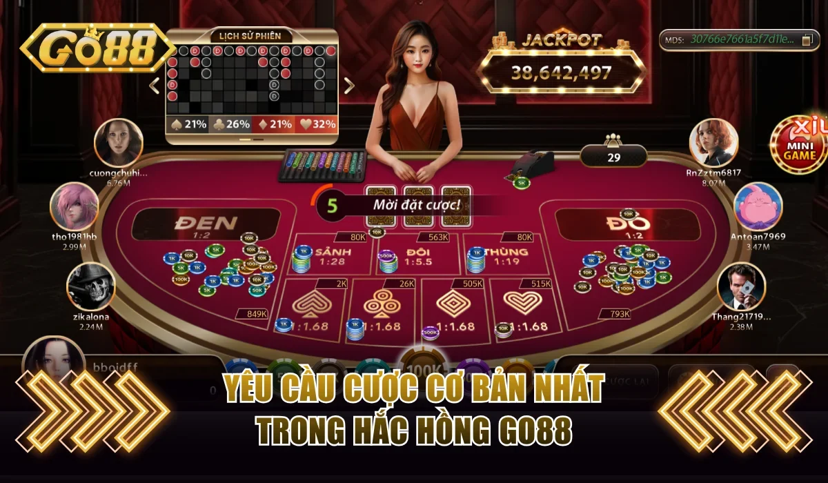 Yêu cầu cược cơ bản nhất trong Hắc Hồng Go88