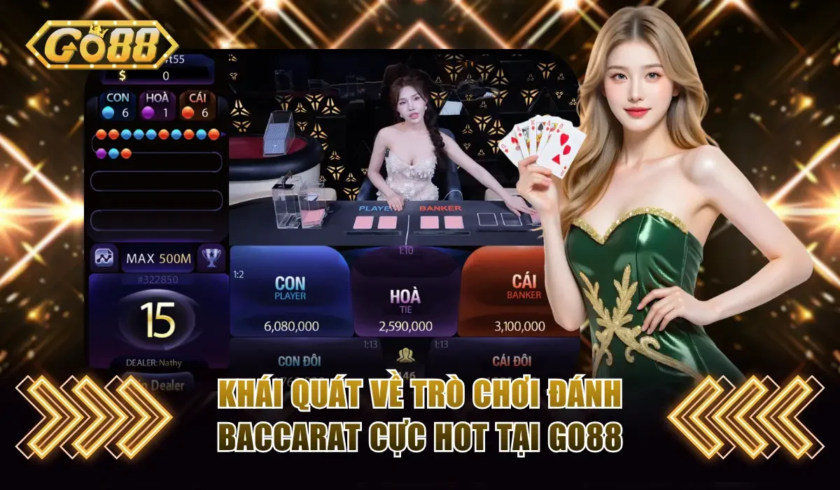 Cách Chơi Baccarat Cực Dễ Hiểu Dành Cho Người Mới Bắt Đầu 2 Khái quát về trò chơi đánh Baccarat cực hot tại GO88